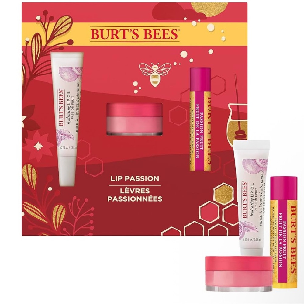 Burts Bees Burts Bees Lip Passion Gift - for Unisex 
3 Pc Kit - NIB